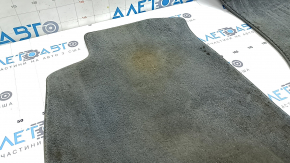 Set of floor mats for Audi A4 B9 17-19, cloth, gray, for cleaning