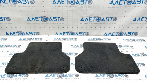 Set of floor mats for Audi A4 B9 17-19, cloth, gray, for cleaning