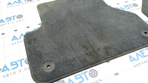Set of floor mats for Audi A4 B9 17-19, cloth, gray, for cleaning