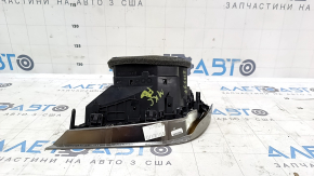 Air duct deflector with trim, front left, Lincoln MKC 15-19, aluminum insert