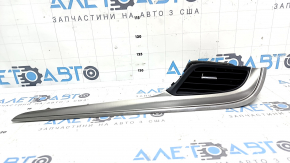 Air duct deflector with trim, front right, Lincoln MKC 15-19, aluminum insert