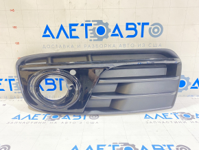 Lower grille of the front bumper left Audi Q5 8R 13-17 rest, matte + gloss, black gloss