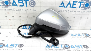 Left side mirror assembly for Audi A4 B9 17-19, 15 pins, silver, turn signal, auto-dimming, memory, BSM