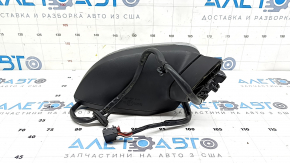 Right side mirror assembly for Audi A4 B9 17-19, 15 pins, silver, turn signal, auto-dimming, memory, BSM, peeling paint
