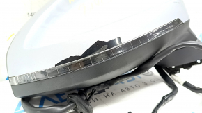 Right side mirror assembly for Audi A4 B9 17-19, 15 pins, silver, turn signal, auto-dimming, memory, BSM, peeling paint