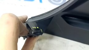 Mercedes GLC 16-22 lower left center pillar trim, black, scratches, whitened plastic
