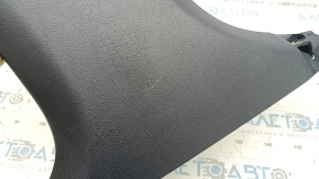 Mercedes GLC 16-22 lower left center pillar trim, black, scratches, whitened plastic