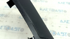 Mercedes GLC 16-22 lower left center pillar trim, black, scratches, whitened plastic