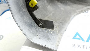 Bare front bumper for Audi A4 B9 17-19 S-Line without washers, for 4 parking sensors, without towing hook plug, silver, dented, mother-in-law in mount, scratches