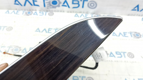 Door trim panel (card) for the front left Mercedes GLC 16-22, linden wood, with backlight, with speaker grille, scratches