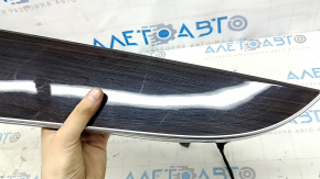 Door trim panel (card) for the rear right Mercedes GLC 16-22, linden wood, with backlighting, with speaker grille, scratches