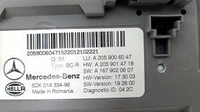 Mercedes GLC 20-22 BCM signal processing and control unit