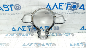 Mercedes GLC 20-22 steering wheel trim, gray with chrome, scratches