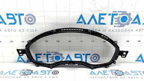 Black instrument panel trim for the Audi A4 B9 17-25