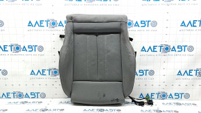 Lower passenger seat trim for Audi A4 B9 17-19, gray leather with perforation, with knee support, dry-cleanable