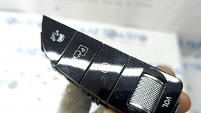 Control buttons on the center console on the right of the Mercedes GLC 20-22, glossy black, scratches