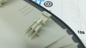 The rear driver's seat trim for the Audi A4 B9 17-25 is gray and the latch is broken.
