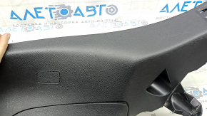 Lower left rear pillar trim for Mercedes GLC 16-22, black, with plug, scratches, broken mount