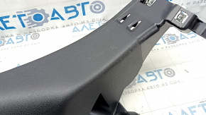 Lower left rear pillar trim for Mercedes GLC 16-22, black, with plug, scratches, broken mount