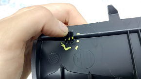 Lower left rear pillar trim for Mercedes GLC 16-22, black, with plug, scratches, broken mount