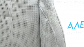 Driver's seat lower trim for Audi A4 B9 17-19, gray leather with perforation, with knee support, scratches