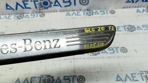 Mercedes GLC 20-22 front right outer door sill trim, chrome with backlight, scratches, dents