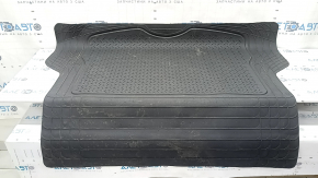 Universal black rubber trunk mat