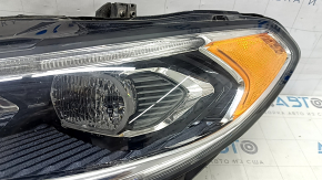 Left front headlight assembly for Ford Fusion mk5 17-20 LED, with DRL, sand