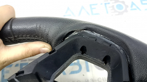 The steering wheel is naked, Ford Fusion mk5 17-20, black leather, heated, peeling.