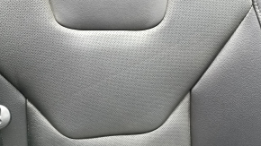 Rear row of seats, upper left part, Ford Fusion mk5 17-20, black leather, perforated, Titanium, with belt and armrest, dents, scratches