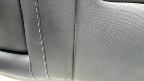 Rear row of seats, upper left part, Ford Fusion mk5 17-20, black leather, perforated, Titanium, with belt and armrest, dents, scratches