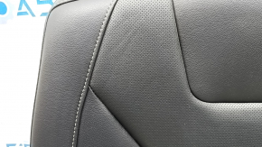 Rear row of seats, upper part, right, Ford Fusion mk5 17-20, black leather, perforated, Titanium, dents