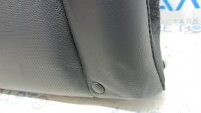 Rear row of seats, upper part, right, Ford Fusion mk5 17-20, black leather, perforated, Titanium, dents
