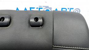 Rear row of seats, upper part, right, Ford Fusion mk5 17-20, black leather, perforated, Titanium, dents