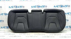 Rear row of seats, lower part, Ford Fusion mk5 17-20, black leather, perforated, Titanium, dented, needs cleaning