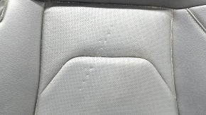 Rear row of seats, lower part, Ford Fusion mk5 17-20, black leather, perforated, Titanium, dented, needs cleaning