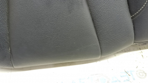 Rear row of seats, lower part, Ford Fusion mk5 17-20, black leather, perforated, Titanium, dented, needs cleaning