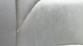 Rear row of seats, lower part, Ford Fusion mk5 17-20, black leather, perforated, Titanium, dented, needs cleaning