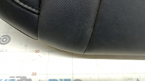 Rear row of seats, lower part, Ford Fusion mk5 17-20, black leather, perforated, Titanium, dented, needs cleaning