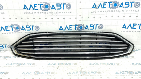Radiator grille assembly with frame for Ford Fusion mk5 17-18, chrome, sand, broken, fasteners