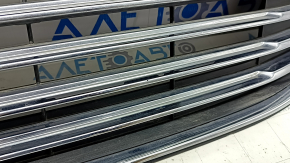 Radiator grille assembly with frame for Ford Fusion mk5 17-18, chrome, sand, broken, fasteners