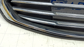 Radiator grille assembly with frame for Ford Fusion mk5 17-18, chrome, sand, broken, fasteners