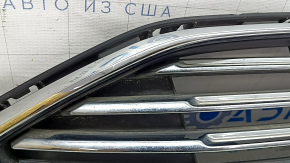 Radiator grille assembly with frame for Ford Fusion mk5 17-18, chrome, sand, broken, fasteners