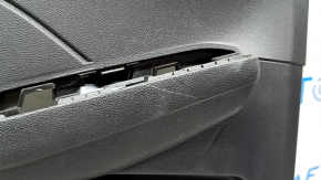 Door trim panel, rear left, Ford Escape MK4 20-22, type 2, black, armrest, black leather, with chrome handle, worn
