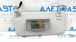 Left visor for Ford Escape MK4 21-22, gray, without hook, with backlight