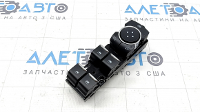 Front left window lift control for Ford Escape MK4 20-24 black with chrome