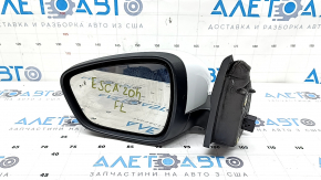 Left side mirror assembly for Ford Escape MK4 20-25, 5-pin, heated, BSM, white