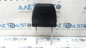 Adjustable front left headrest for Ford Fusion mk5 13-20, black leather, ready to clean