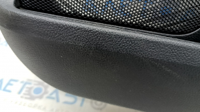 Door trim panel rear right Ford Fusion mk5 17-20 titanium, black leather with black leather insert, leather armrest, gray molding, with handle, scratches