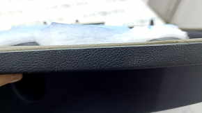 Door trim panel rear right Ford Fusion mk5 17-20 titanium, black leather with black leather insert, leather armrest, gray molding, with handle, scratches